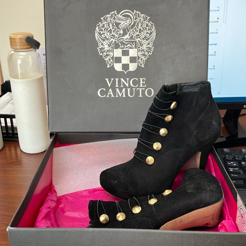 Slightly worn.   Size 8